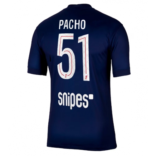 Paris Saint-Germain Willian Pacho #51 Maglia Gara Casa Repliche 2025-26 Maniche Corte Paris Saint-Germain Willian Pacho #51 Maglia Gara Casa Repliche 2025-26 Maniche Corte